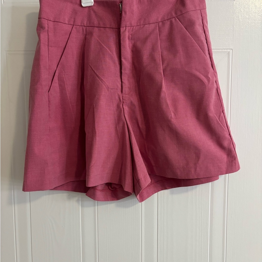 Zara Women's Pink Blazer Jacket With Paired Shorts - Picture 5 of 7